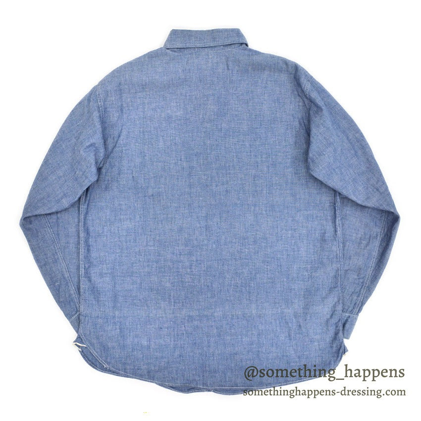 1950's PEPPERELL CHAMBRAY SHIRT GUSSET ... Fits like M