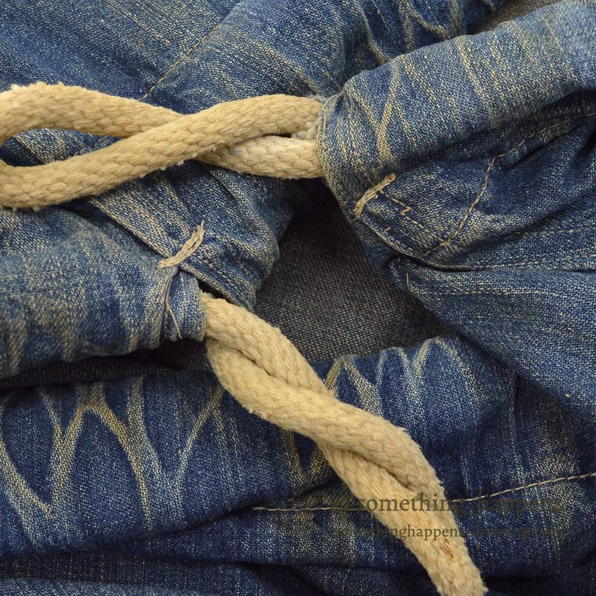 1940's USARMY WW2 DENIM LAUNDRY BAG STENCIL FADED...