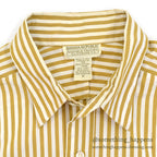 1980's BANANA REPUBLIC SAFARI & TRAVEL STRIPE SHIRT ... M