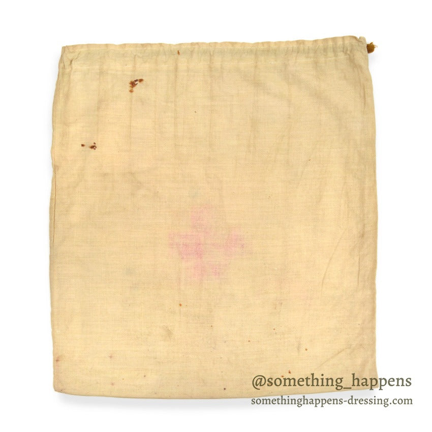 1910's~ WW1 ERA AMERICAN RED CROSS COTTON DITTY BAG...