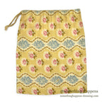 1910's~ WW1 ERA AMERICAN RED CROSS FLORAL FABRIC DITTY BAG...