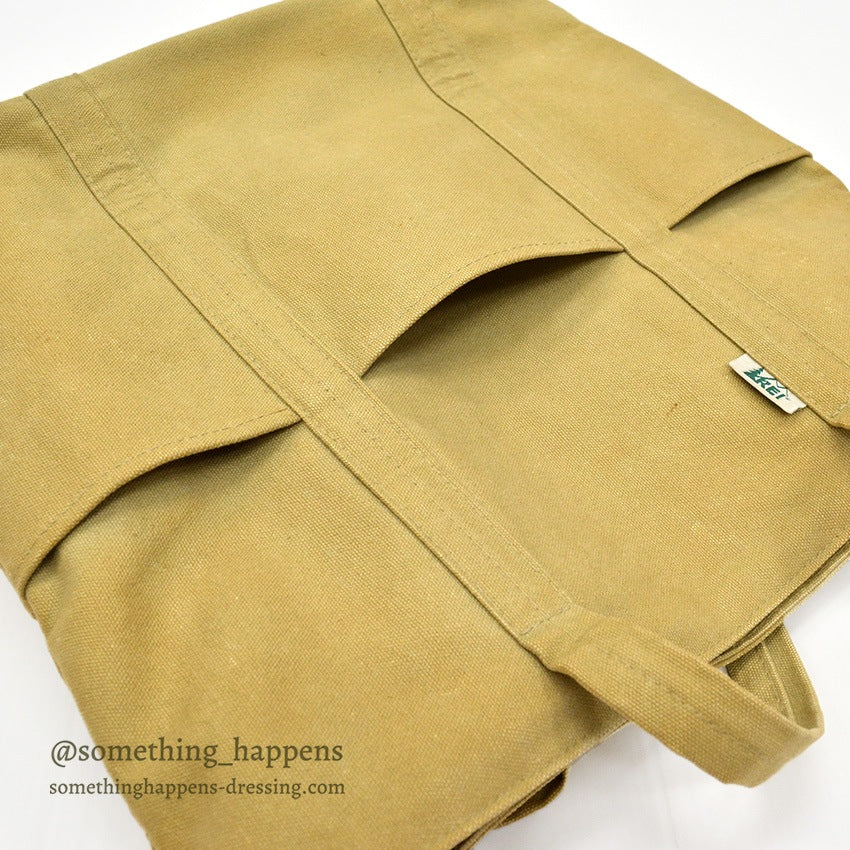 1980's REI CANVAS ZIP TOP TOTE BAG...