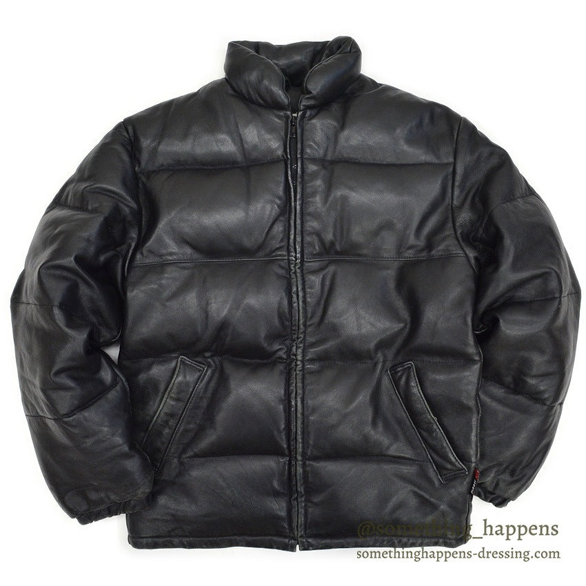 1990's SCHOTT LEATHER DOWN JACKET... 36