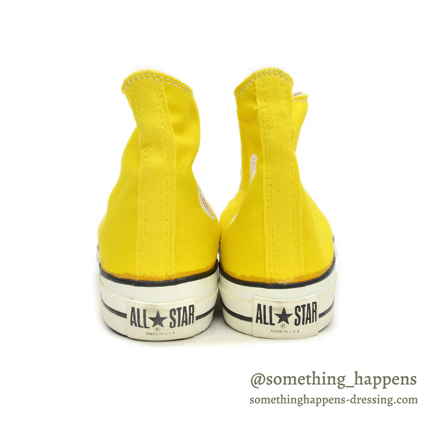 1980's DEADSTOCK CONVERSE ALLSTAR YELLOW HI WITH BOX... 8
