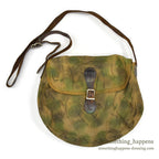 1940's~ WW2 ERA HAND PAINTED CAMO CANVAS BAG...