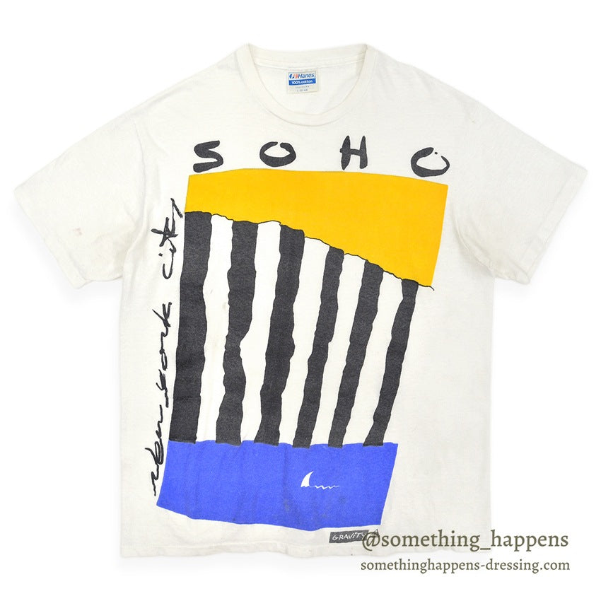 1980's HANES SOHO NEW YORK CITY ART PRINT T-SHIRT ... L