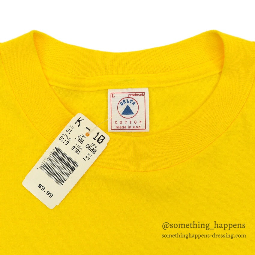 1990's DEADSTOCK DELTA SMILEY FACE PRINT T-SHIRT...L