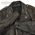 1980's SCHOTT 125 DOUBLE RIDERS JACKET BACK PAINT... 40