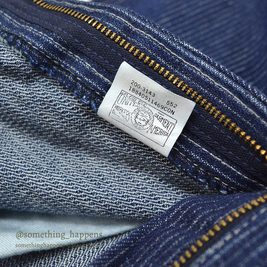1980's Lee 200 STRIPE DENIM PANTS...W34/L32