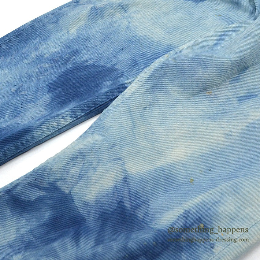 1960's JCPCO FOREMOST CLOUDY DYED COTTON TWILL PANTS... W33/L28