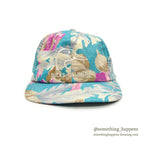 1990's DUCKS UNLIMITED FLORAL/BIRDS PRINT CAP...