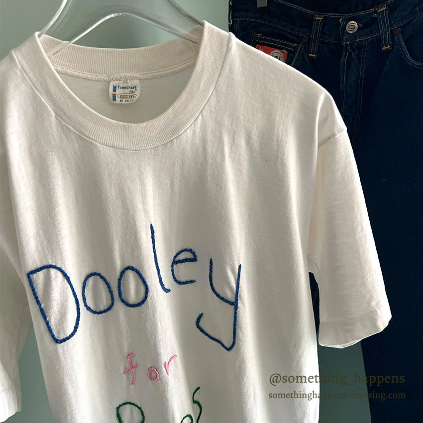 1960's TOWNCRAFT EMBROIDERY T-SHIRT...M