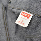 1980's Levi's 70506-0259 BLACK DENIM JACKET... 42R