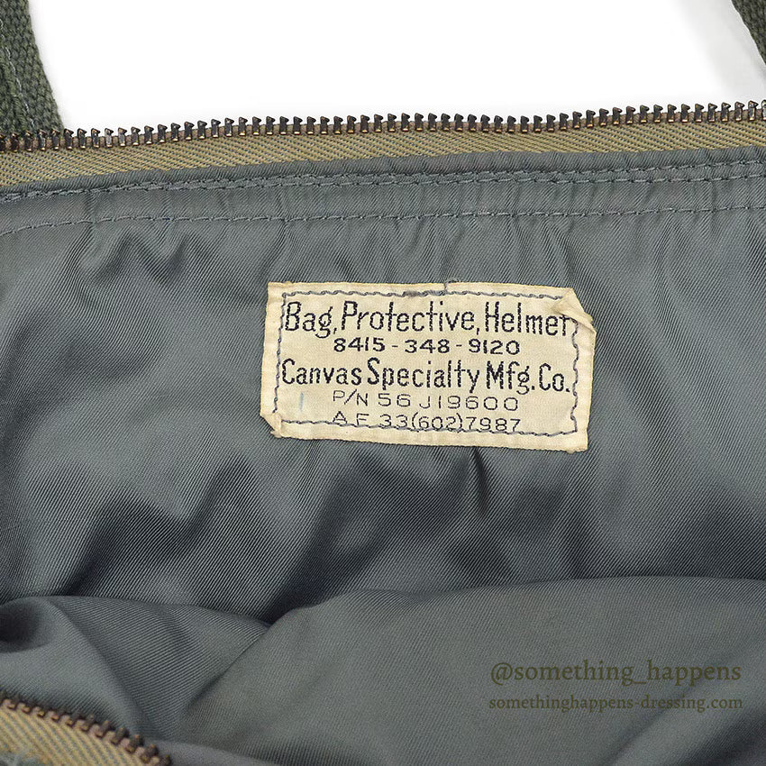 1950's USAF BAG, PROTECTIVE, HELMET...