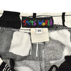 1980's JAMS WORLD FLOWER MONOCHROMATIC RAYON PANTS...M