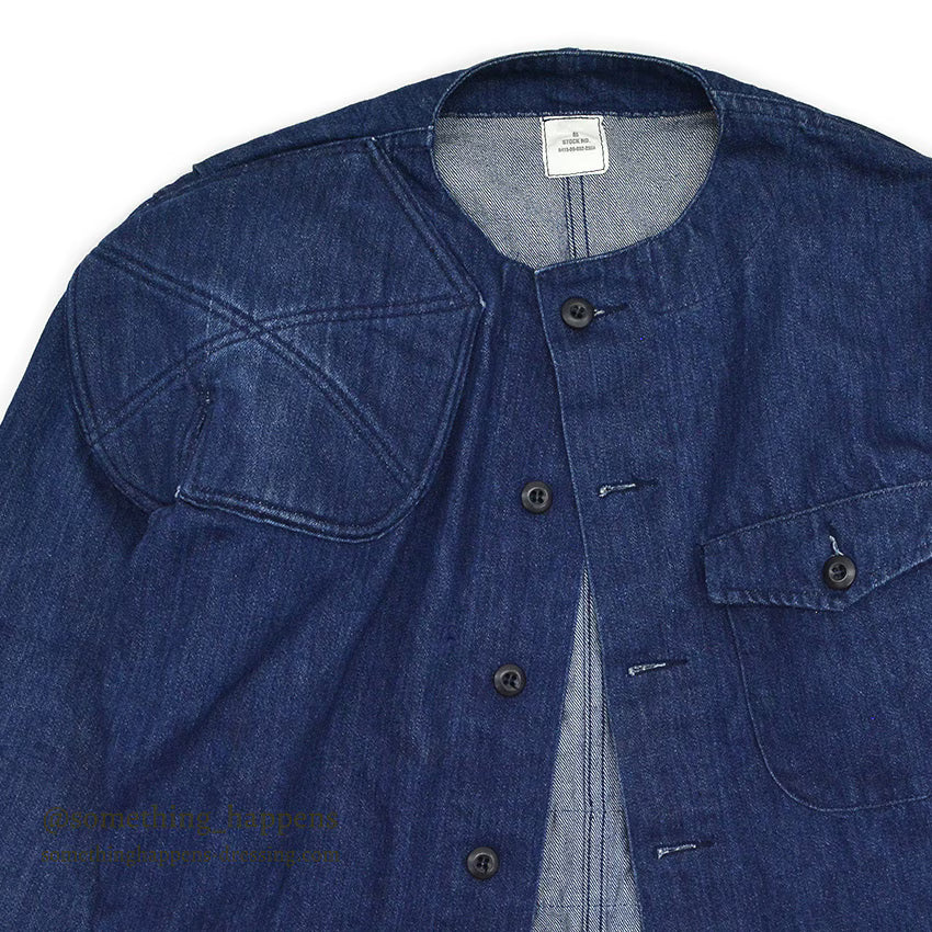 ~1980's USMILITARY COAT, SHOOTERS BLUE DENIM JACKET ... M