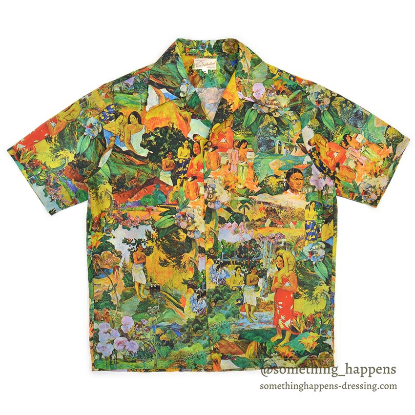 1970's~ ROSS SUTHERLAND ゴーギャン ART PRINT S/S SHIRT ... M