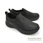 LLBEAN COMFORT BLACK LEATHER MOC SHOES ... 8 MEDIUM