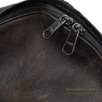 ~1990's ALL BLACK LEATHER BACKPACK...