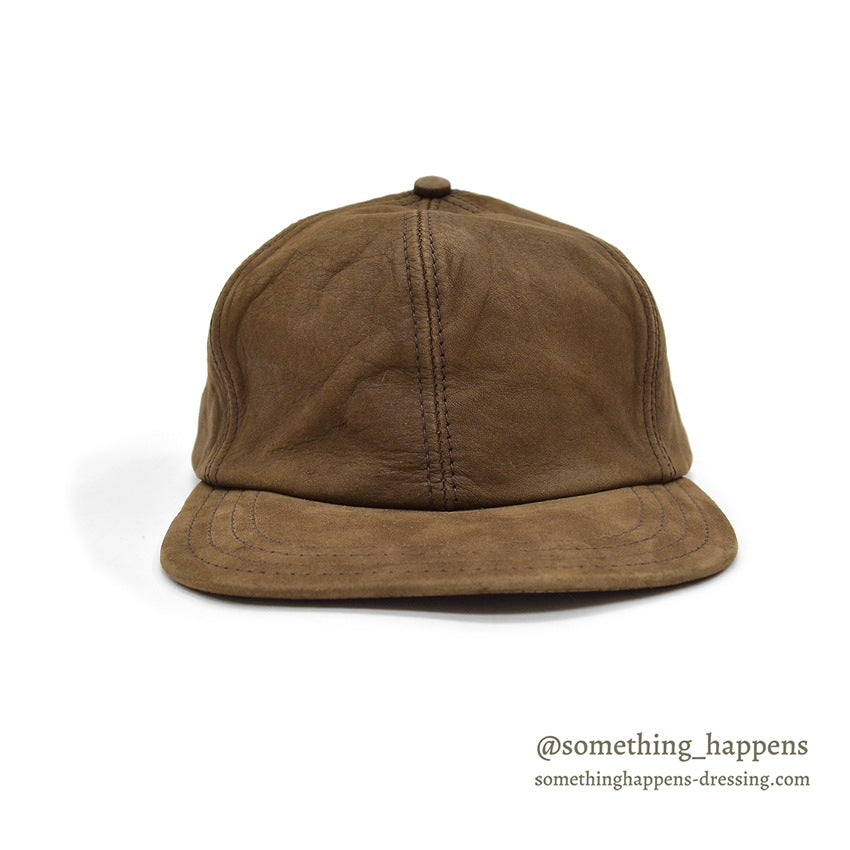 1980's ADVENTURE BOUND BROWN LEATHER CAP 1...