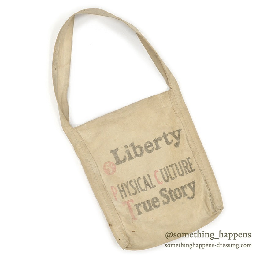 1930's~ LIBERTY PHYSICAL CULTURE TRUE STORY MAGAZINE DELIVERY BAG ...