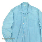 1950's PILGRIM GINGHAM CHECK L/S SHIRT LIGHT BLUE/WHITE ... L