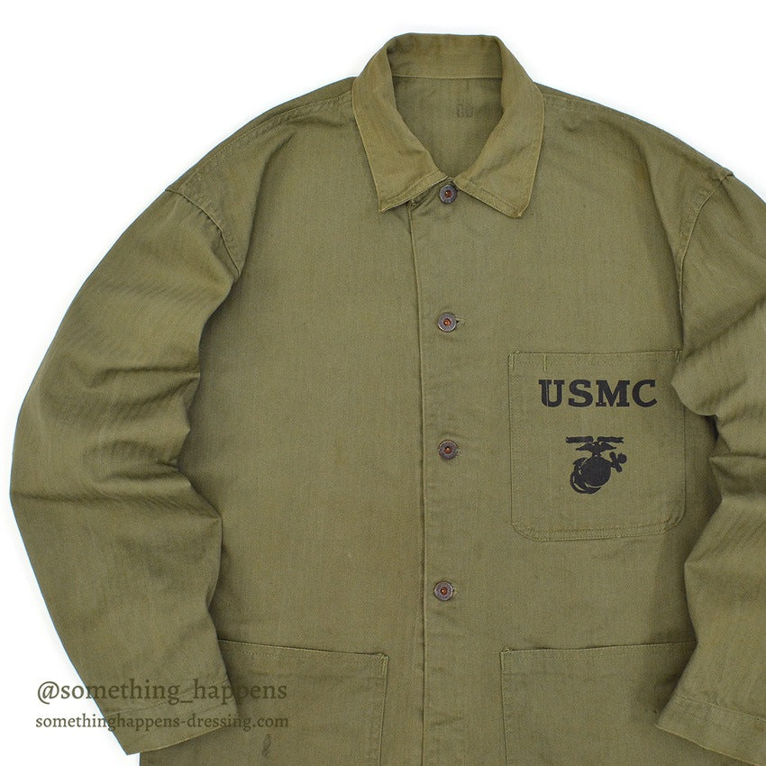 1940's U.S.M.C. P-41 HBT UTILITY COAT STENCIL ... 38