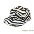 1990's ZEBRA PATTERN SNAPBACK CAP MADE IN USA...