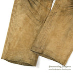 1970's~ SCULLY BROWN LEATHER PANTS...W33/L29