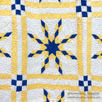 EIGHT POINT STAR PATCHWORK QUILT... 188cm/156cm