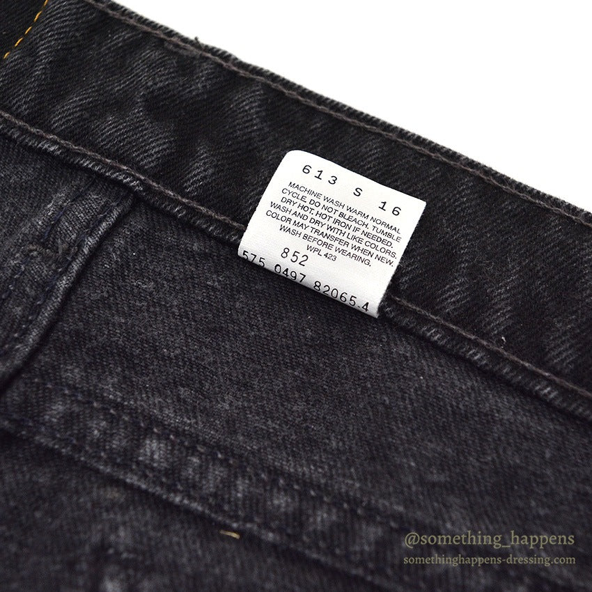 1990's Levi's 518 BLACK DENIM PANTS...W34/L32