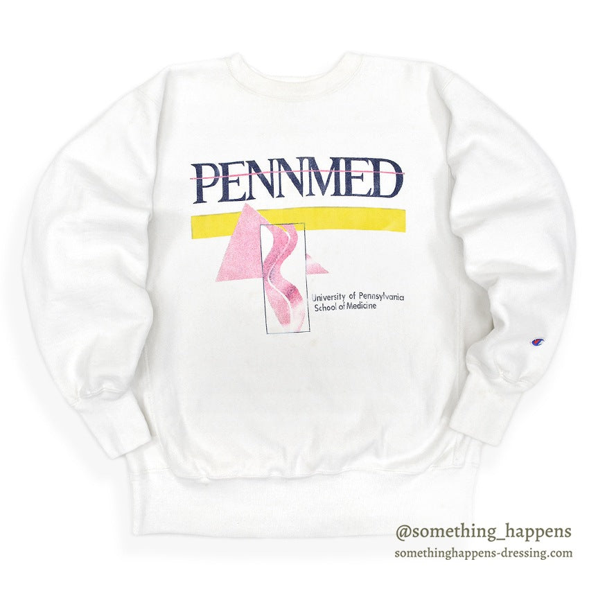 1990's CHAMPION REVERSE PENNMED WEAVE SWEAT SHIRT... LARGE