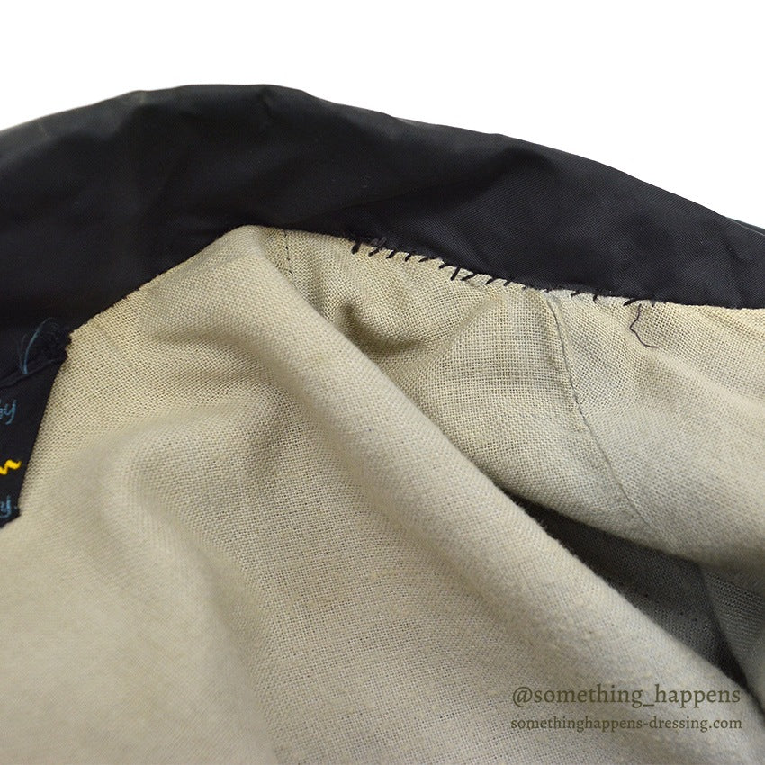 1970's CHMAPION BLACK NYLON COACH JACKET...
