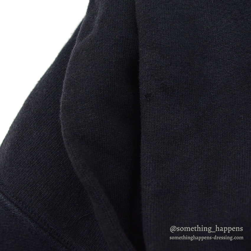 1990's CHAMPION DARK NAVY BLANK REVERSE WEAVE SWEAT PARKA... LARGE