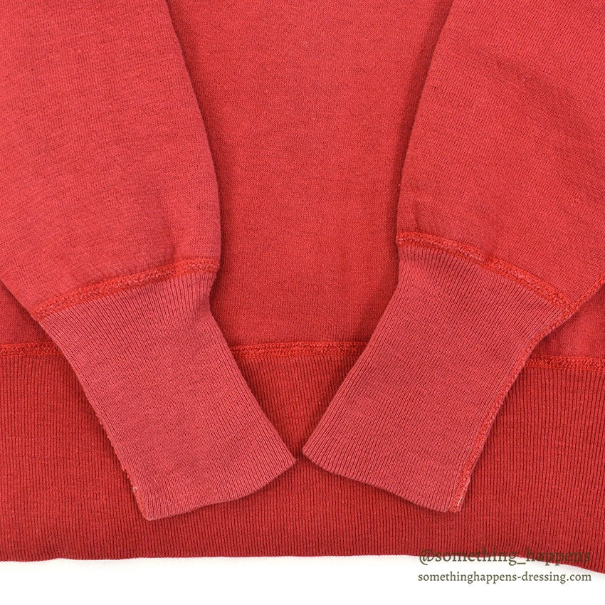 1950's RED TWO-TONE FRONT-V SWEAT SHIRT...