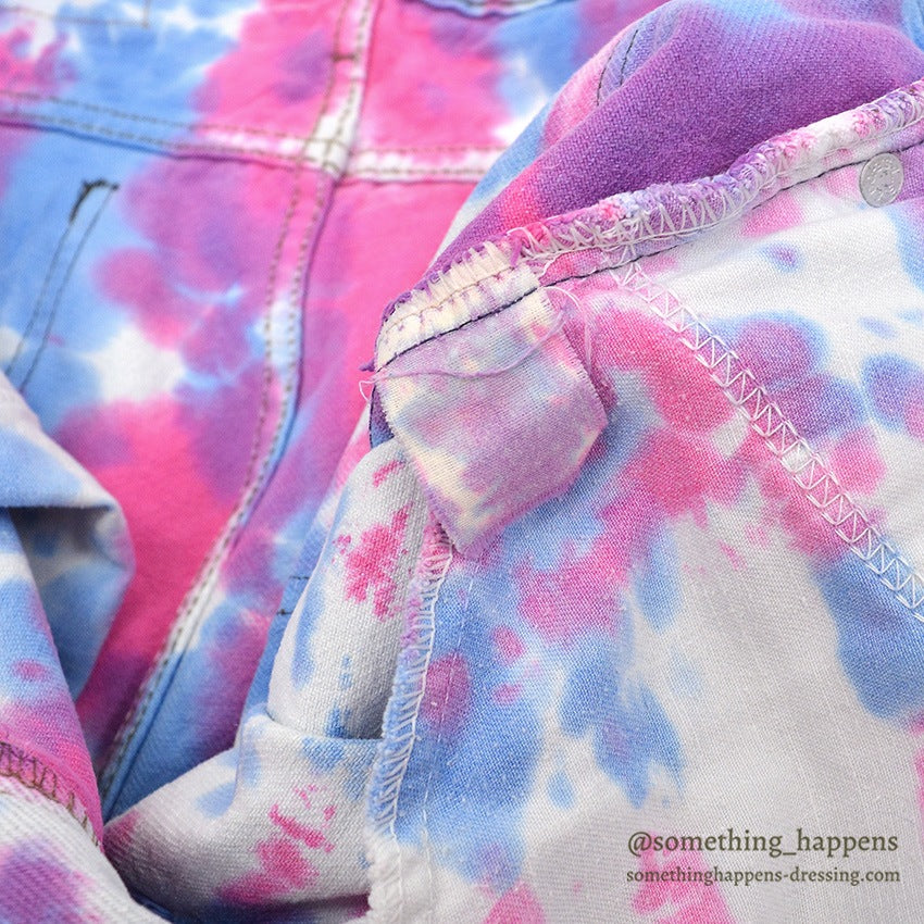 ~1990's Levi's 505 BONE TIE DYE DENIM PANTS ... W33/L31