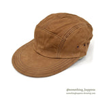 1980's DEADSTOCK LLBEAN CHESTNUT LEATHER CAP...L/XL