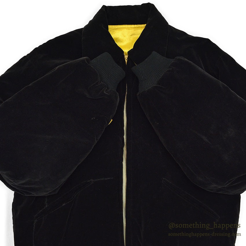 1950's JAPAN SOUVENIR JACKET スカジャン MILITARY U.S.S. ROSS 別珍 YKKジッパー ...