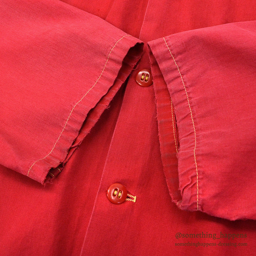 1950's~ JC HIGGINS HUNTING RED COTTON PARKA...