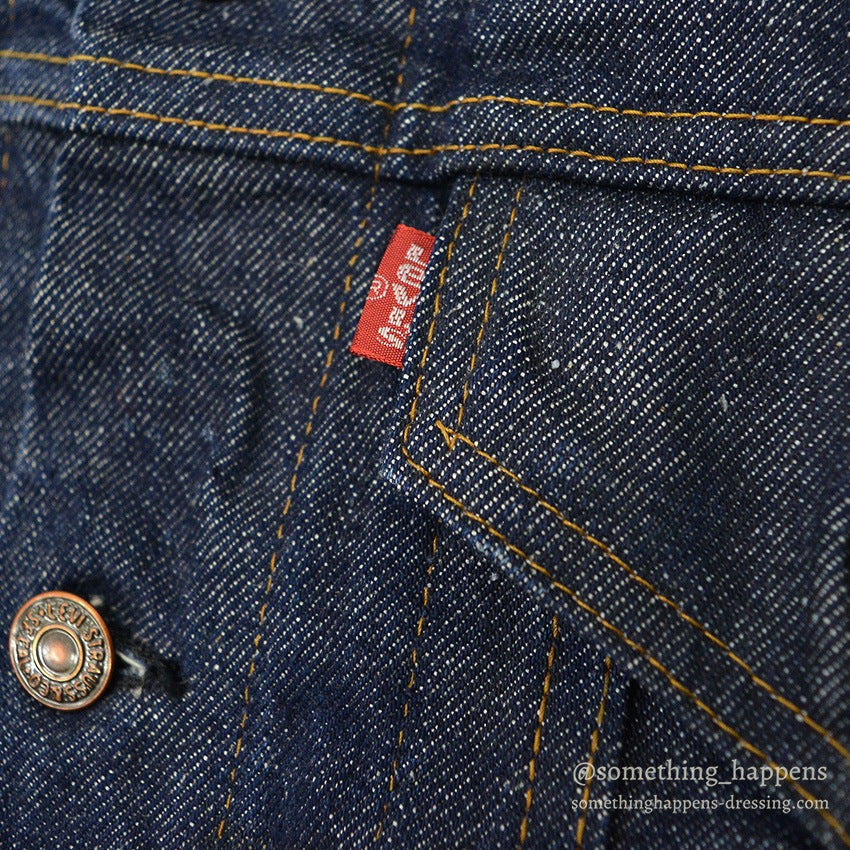 1970's Levi's 70505 small-e DENIM JACKET DARK... 40