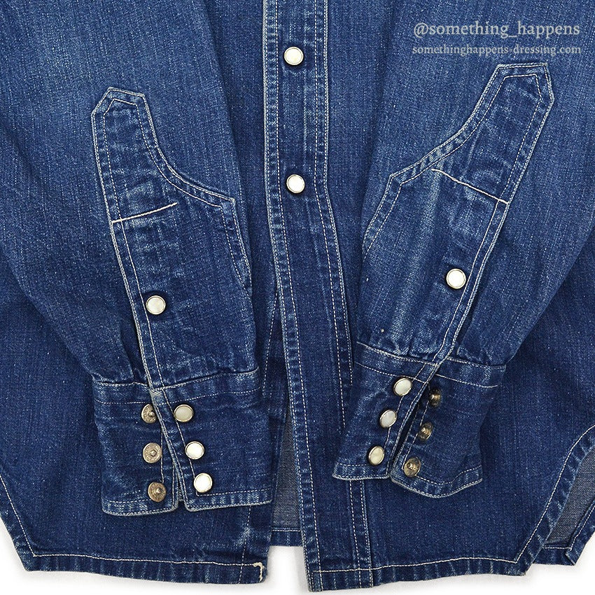 1950's DALL SMITH DENIM DENIM WESTERN SHIRT ...