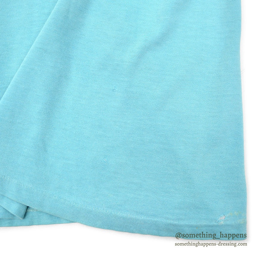 1960's TOWNCRAFT PENNEY'S LIGHT BLUE BLANK T-SHIRT ... MEDIUM