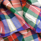 ~1980's CUZZENS PLAID COTTON DRESS SHIRT MADE IN IATLY 1 ... L
