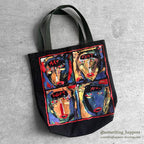 1990's FRED BABB ART CAN'T HURT YOU. CANVAS TOTE BAG ...