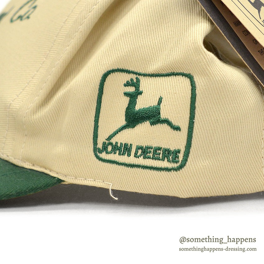 1990's~ DEADSTOCK JOHN DEERE ADVERTISING FARMER CAP...