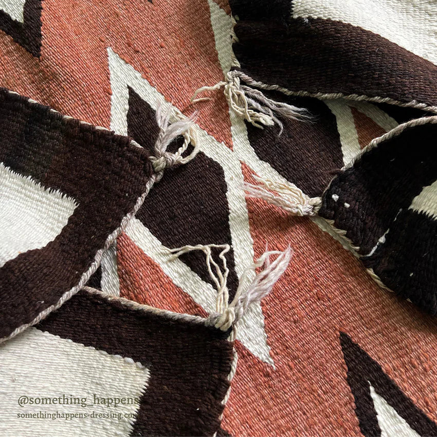 NAVAJO RUG DIAMONDS PATTERN RUNNER... 157cm/80cm