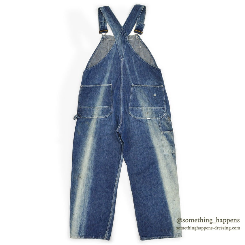 1950's HERCULES DENIM OVERALL SUN FADED ... W38/L28