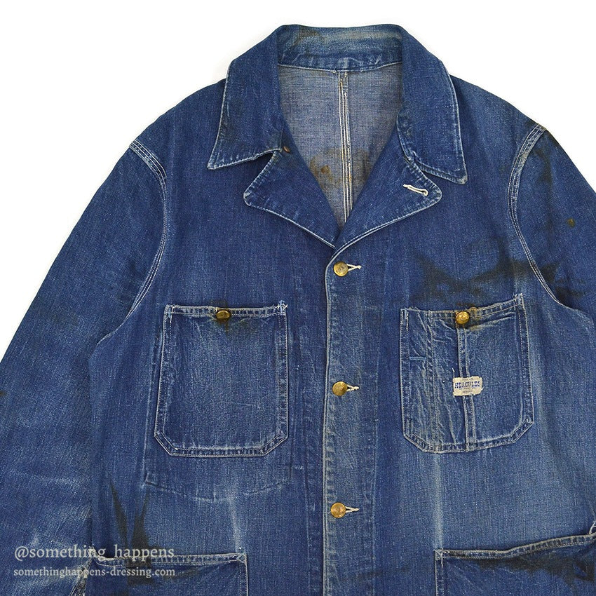 1950's HERCULES DENIM COVERALL GOOD FADED...