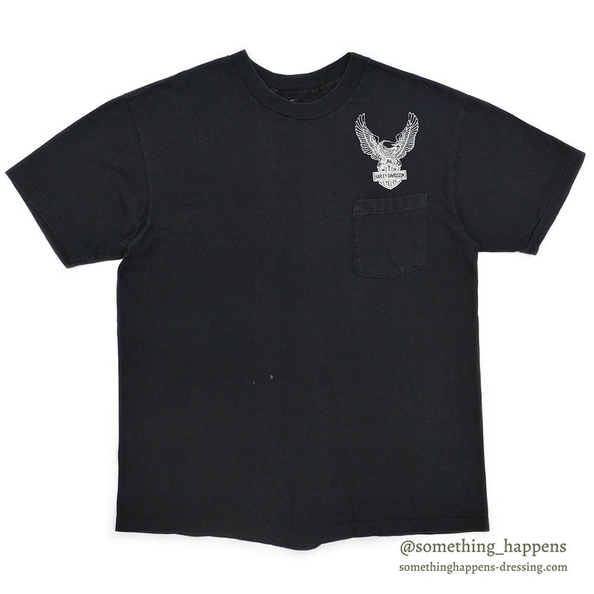 1980's~ HARLEY-DAVIDSON DEALER POCKET T-SHIRT...