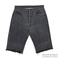 1990's Levi's 501 BLACK DENIM PANTS CHOPPED... W32
